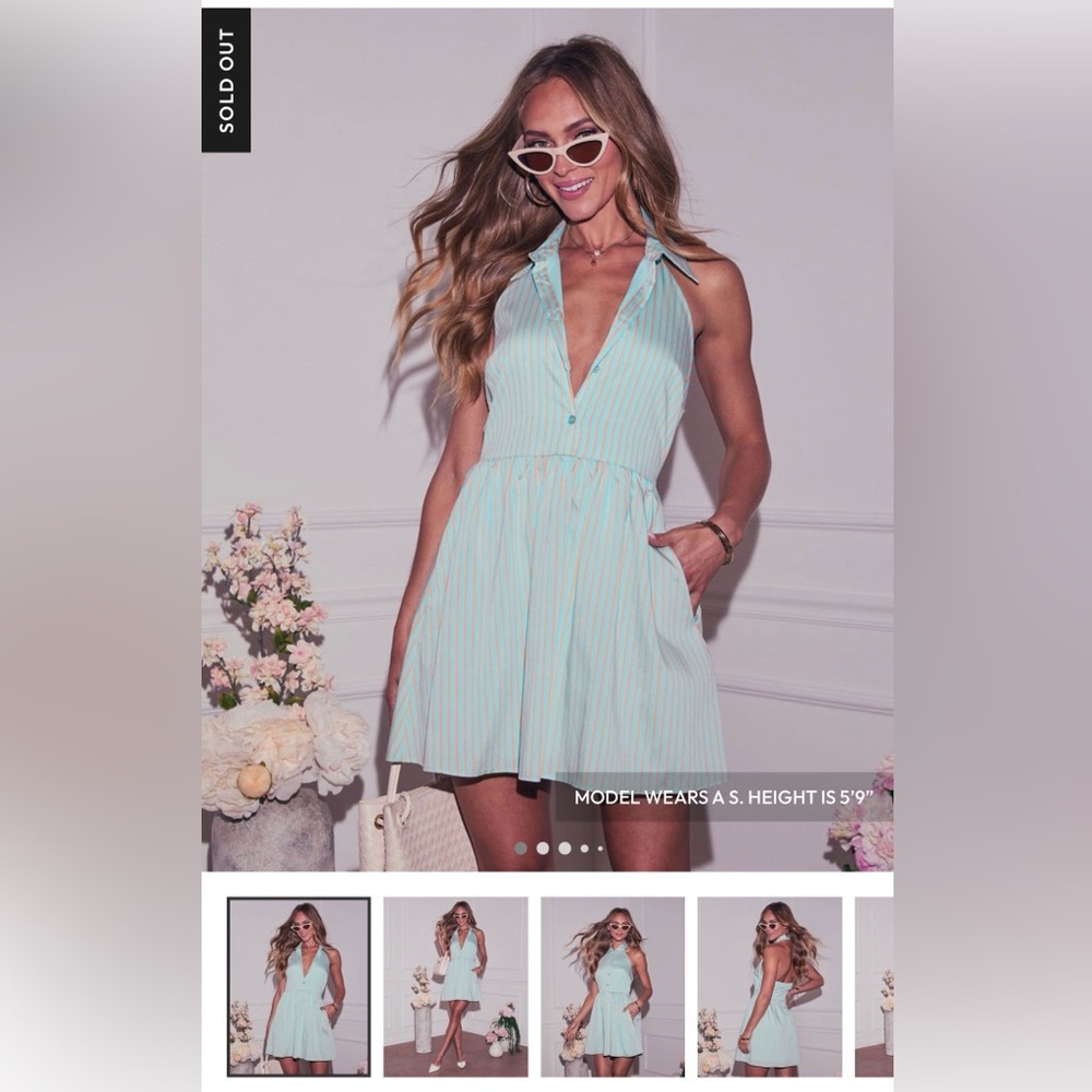Vici spring halter dress